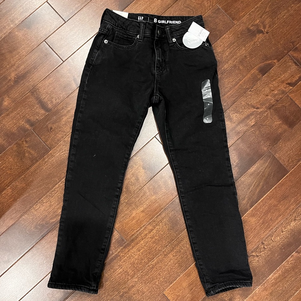 Gap fleece-lined Girlfriend jeans